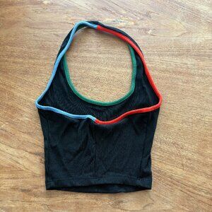 Fashion Brand Company Tencel Rib Halter Top